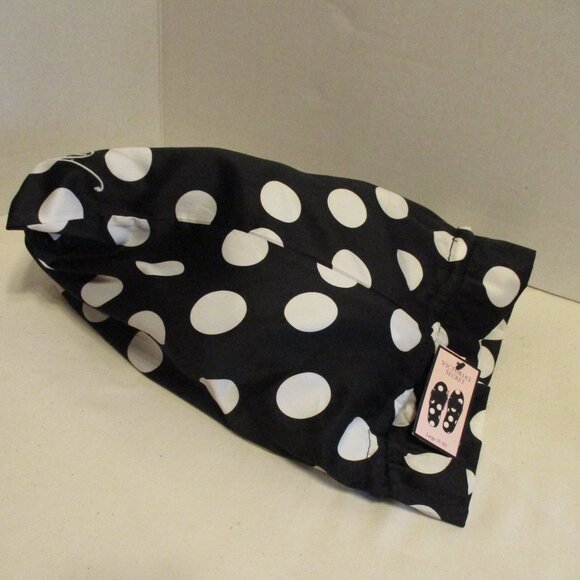 Victoria Secret NEW Woman Large (9-10) Black White Fuzzy Slippers With Case - Picture 9 of 9